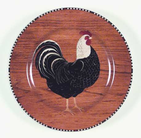 Rooster Salad/Dessert Plate