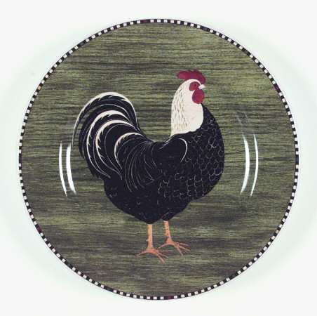 Rooster Salad/Dessert Plate