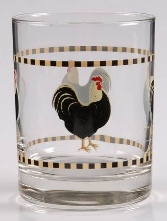 Rooster Glassware Double Old Fashioned