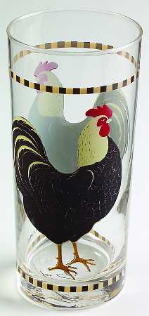Rooster 14 Oz Glassware Tumbler