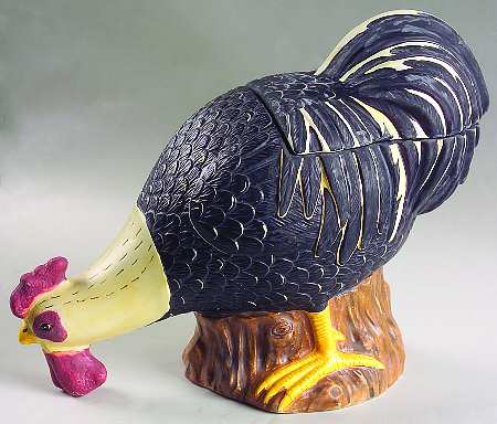 Rooster Medium Figural Canister & Lid