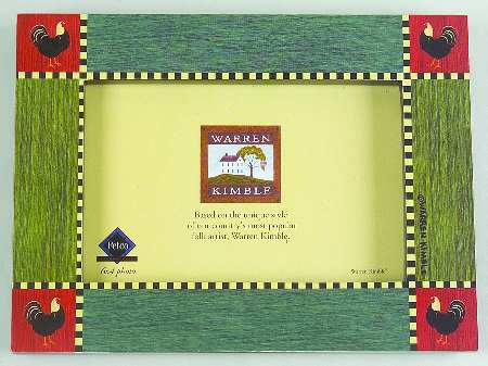 Rooster Frame-Holds 4" X 6"