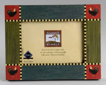 Rooster Frame Holds 3 1/2" X 5"