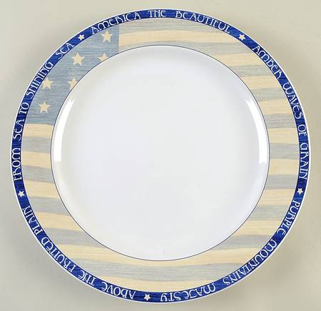 America The Beautiful 12" Chop Plate (Round Platter)
