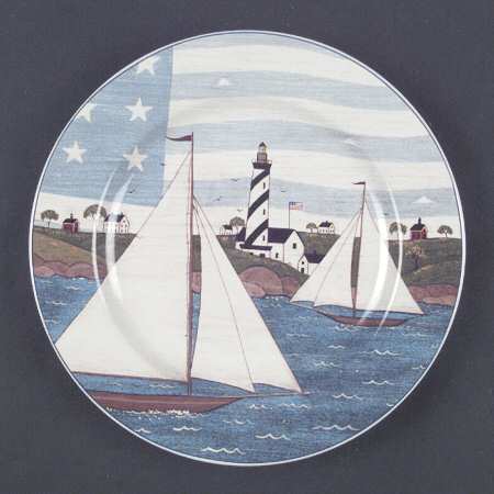 America The Beautiful Salad/Dessert Plate
