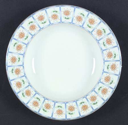 Spring Terrace Large Rim Soup Bowl