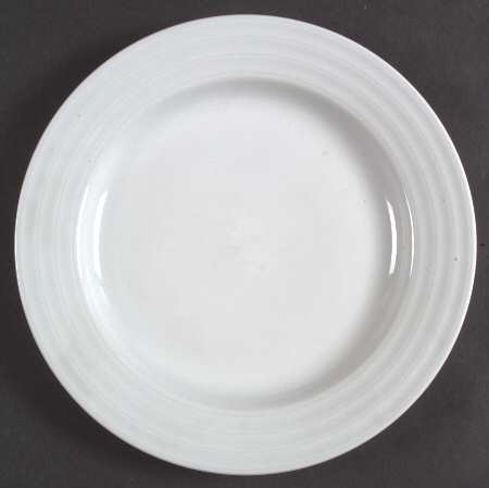 Roulette White Salad Plate
