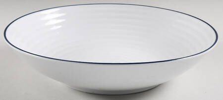 Roulette Blue 12" Large Salad Serving Bowl