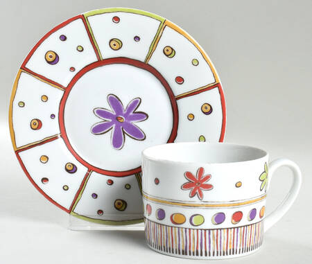Belize Flat Cup & Saucer Set