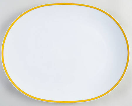 Cafe Classics Yellow 14" Oval Serving Platter