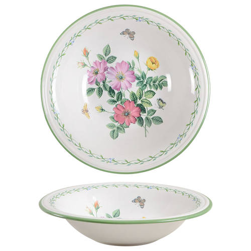 Garden Bloom 9" Round Vegetable Bowl