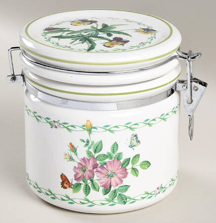 Garden Bloom 4" Storage Jar & Lid