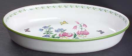Garden Bloom 14" Oval Baker