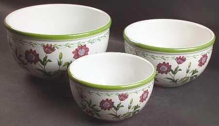 Garden Bloom (3 Piece) Mixing Bowl Set