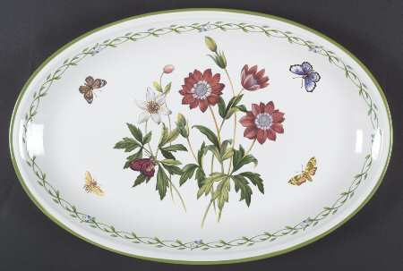 Garden Bloom 14" Oval Serving Platter