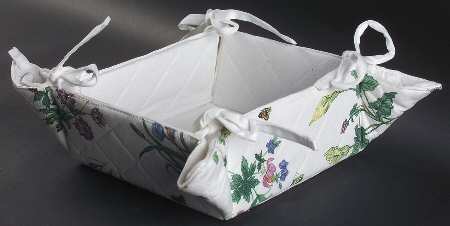 Garden Bloom Cloth Bread Basket