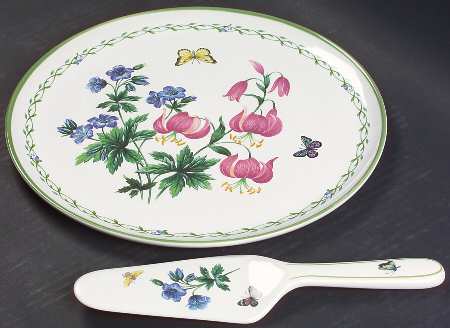 Garden Bloom Cake Plate and Server (Boxed Set)