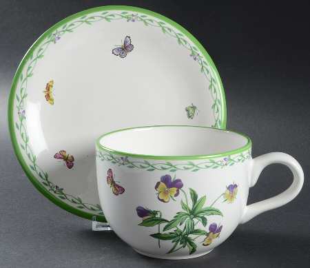 Garden Bloom Jumbo Cup & Saucer Set