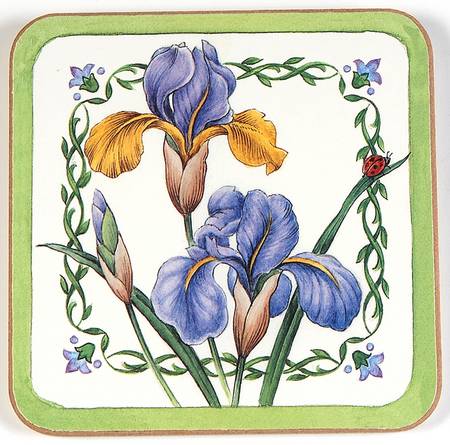 Garden Bloom Square Corkback Coaster