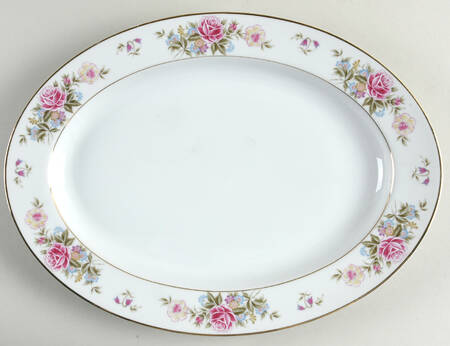 Spring Breeze 14" Oval Serving Platter