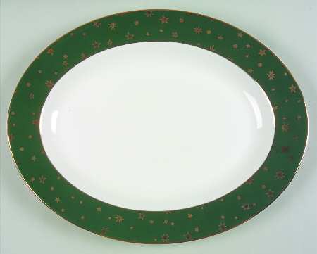 Galaxy Green 13" Oval Serving Platter