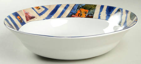 Mediterranean 9" Round Vegetable Bowl