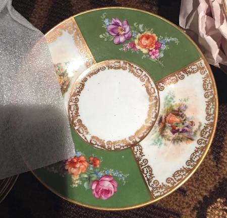 Royal Dresdner Art Green (Panels) Saucer