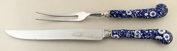 Calico Blue (Crownford Stamp) 2-Piece Carving Set