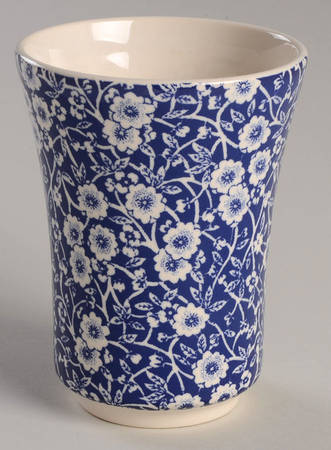 Calico Blue (Crownford Stamp) China Bathroom Tumbler