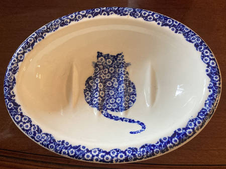 Calico Blue (Crownford Stamp) Soap Dish