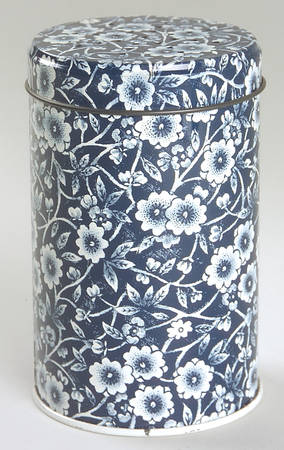 Calico Blue (Crownford Stamp) Metal Spice Shaker & Lid