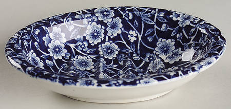 Calico Blue (Crownford Stamp) Soap Dish