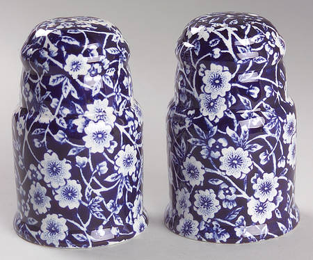 Calico Blue (Crownford Stamp) Salt & Pepper Set