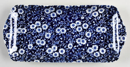 Calico Blue (Crownford Stamp) Large Sandwich Tray