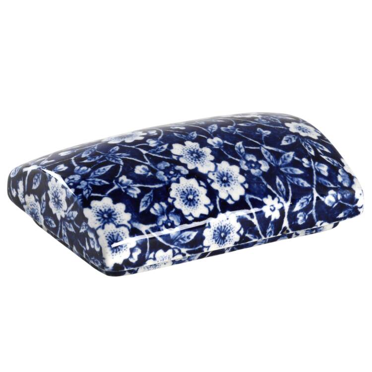Calico Blue (Crownford Stamp) Lid for 3" Rectangular Box