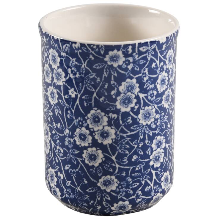 Calico Blue (Crownford Stamp) 7" Storage Jar No Lid