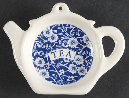 Calico Blue (Crownford Stamp) Tea Bag Holder