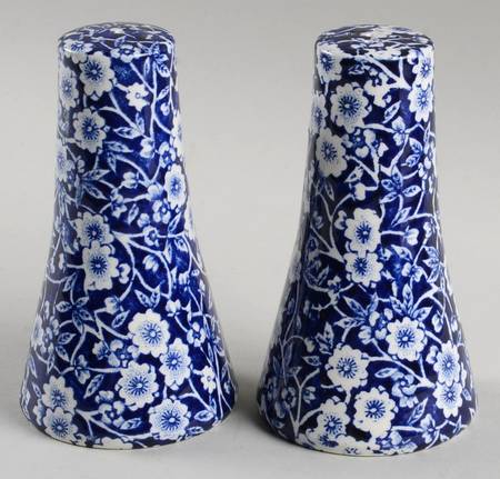 Calico Blue (Crownford Stamp) Salt & Pepper Set