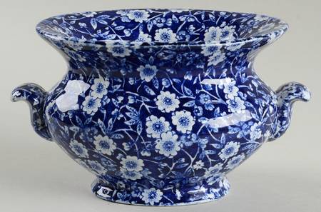 Calico Blue (Crownford Stamp) Sauce Boat No Lid