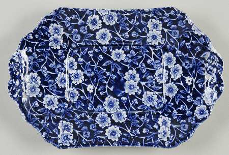 Calico Blue (Crownford Stamp) Underplate for Gravy Boat