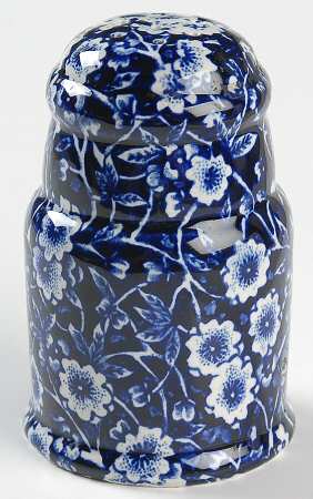 Calico Blue (Crownford Stamp) Pepper Shaker
