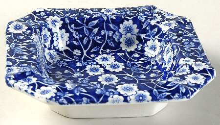 Calico Blue (Crownford Stamp) 5" Square Candy Dish