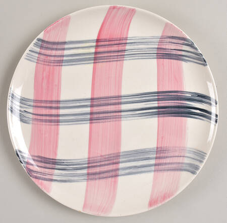 Scots Clan Pink & Charcoal Luncheon Plate