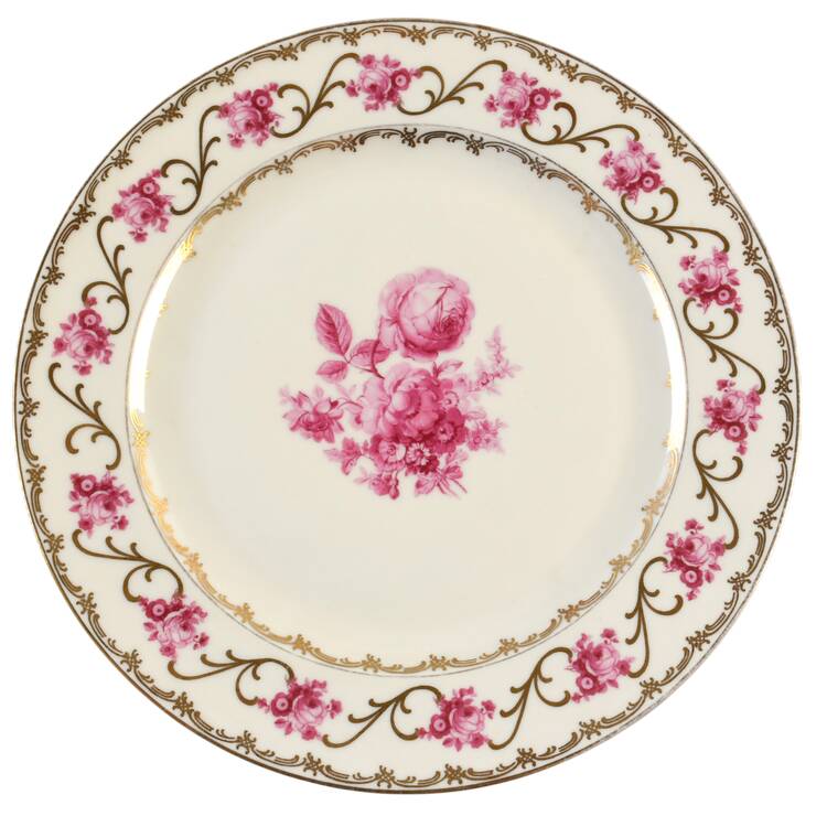 Dresdner Art Pink (Smooth) Luncheon Plate