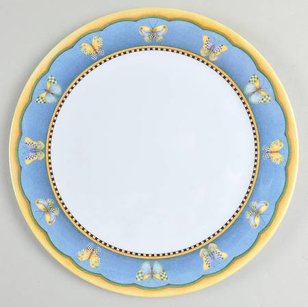 Butterfly (Handpainted) Melamine Dinner Plate