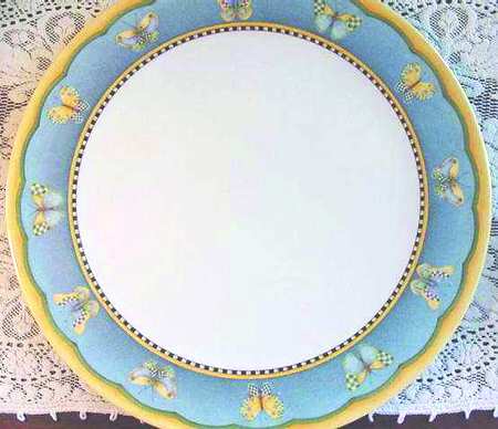 Butterfly (Handpainted) Dinner Plate