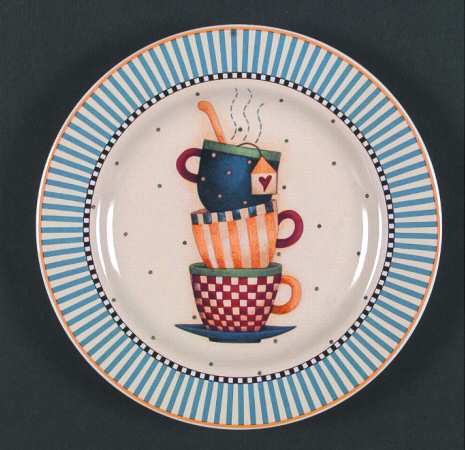 Tea Pots Salad Plate