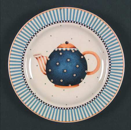 Tea Pots Salad Plate