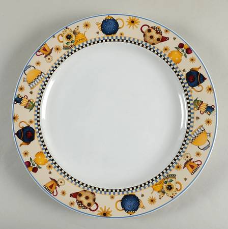 Tea Pots 12" Chop Plate (Round Platter)