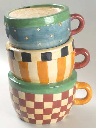 Tea Pots Figural Cookie Jar & Lid